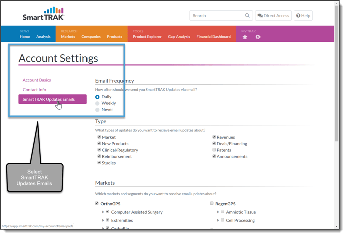 Smarttrak updates type 2